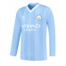 Camiseta Manchester City Erling Haaland #9 Primera Equipación 2023-24 manga larga